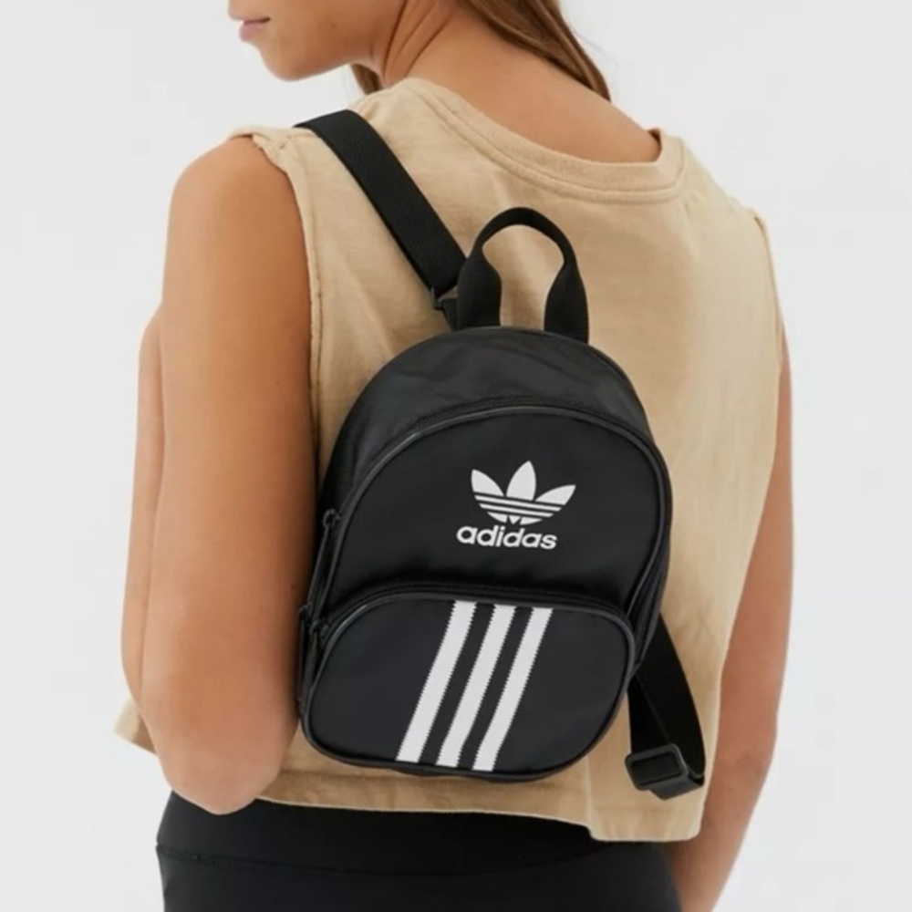 Adidas Black and White Santiago Mini Backpack
